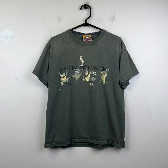 None Other - Vintage Where The Wild Things Are Shirt Olive Green Size M